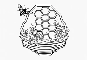 a bee hive tattoo idea