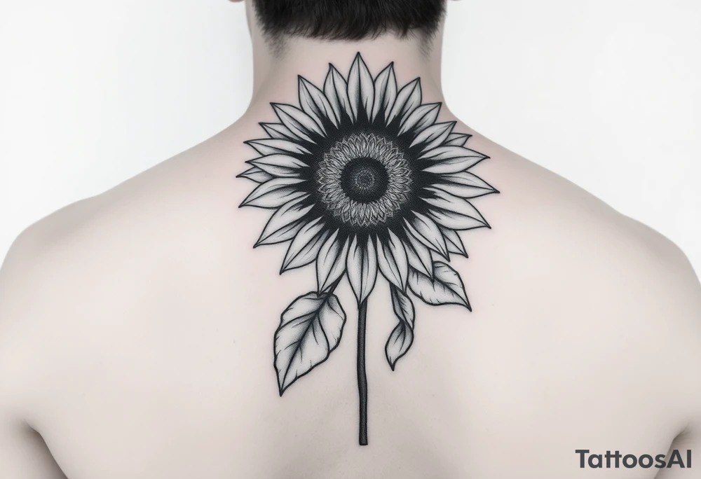 Sunflower and rainbow tattoo idea