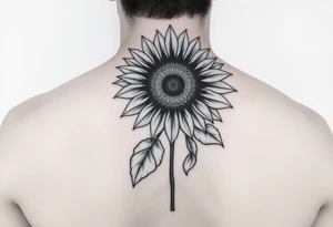 Sunflower and rainbow tattoo idea