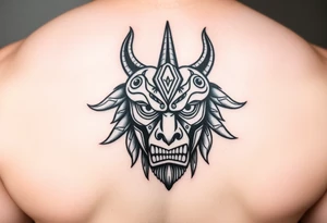 Zulu 
african mask tattoo idea