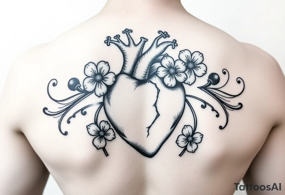 Heart with Shamrocks tattoo idea