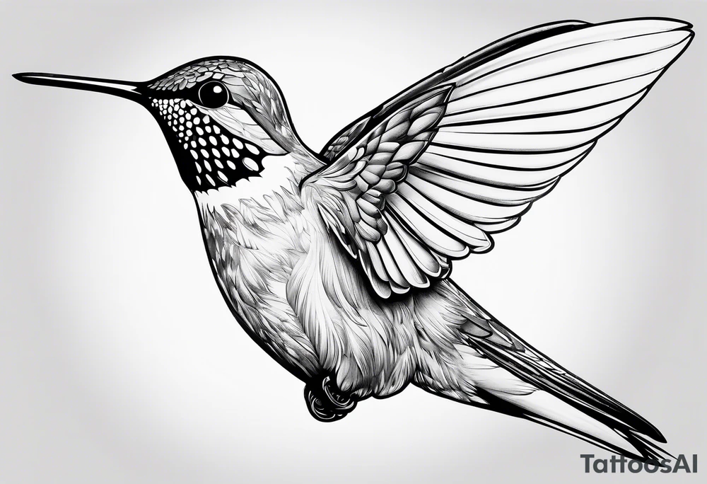 hummingbird tattoo idea