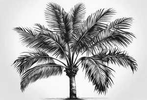 tree palm but swap leaves with palms (part of hand) tattoo idea