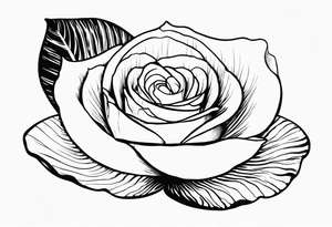 Shell with rose tattoo idea