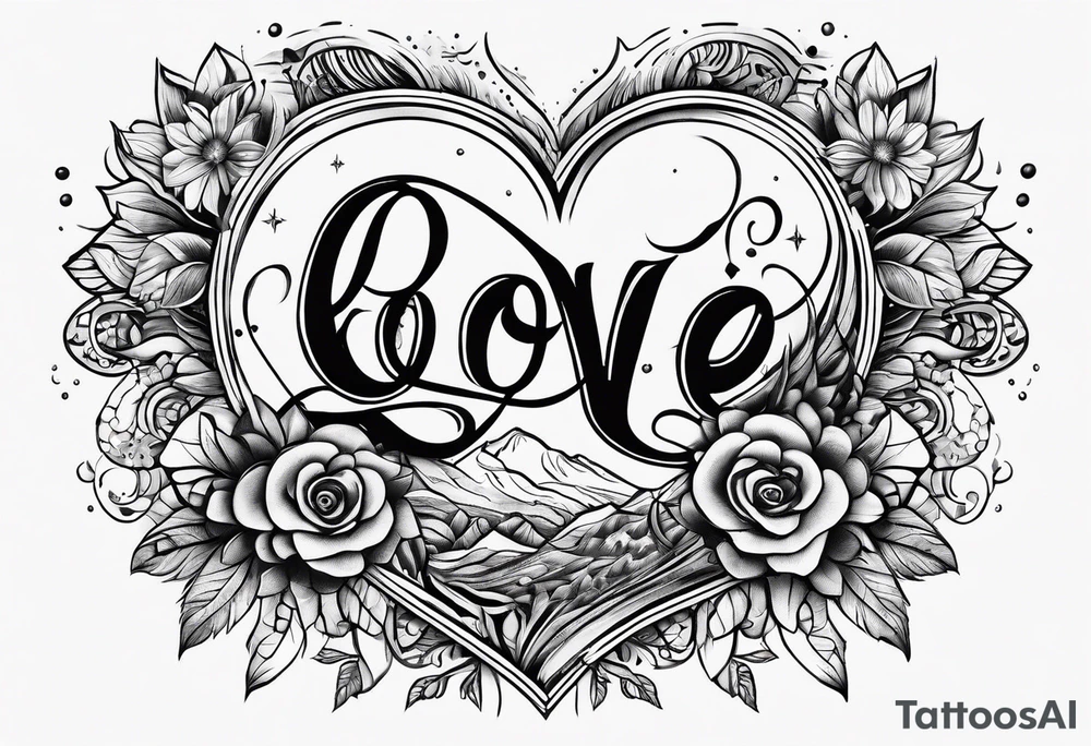 the words "love drought" tattoo idea