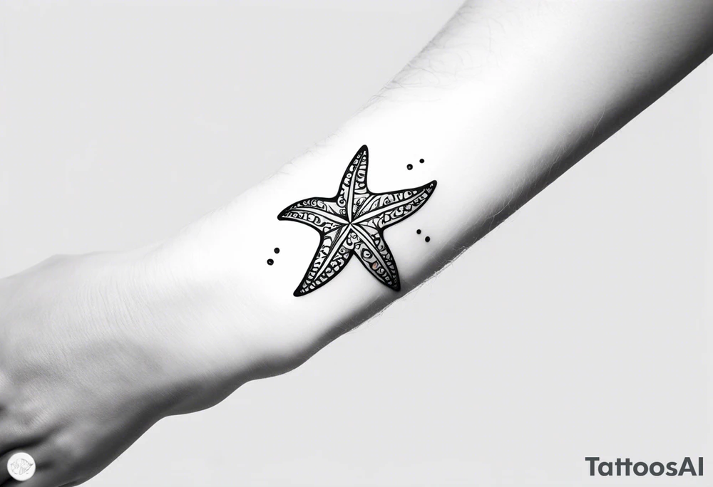 Starfish bracelet tattoo idea