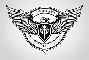 aguia com símbolo do corinthians tattoo idea