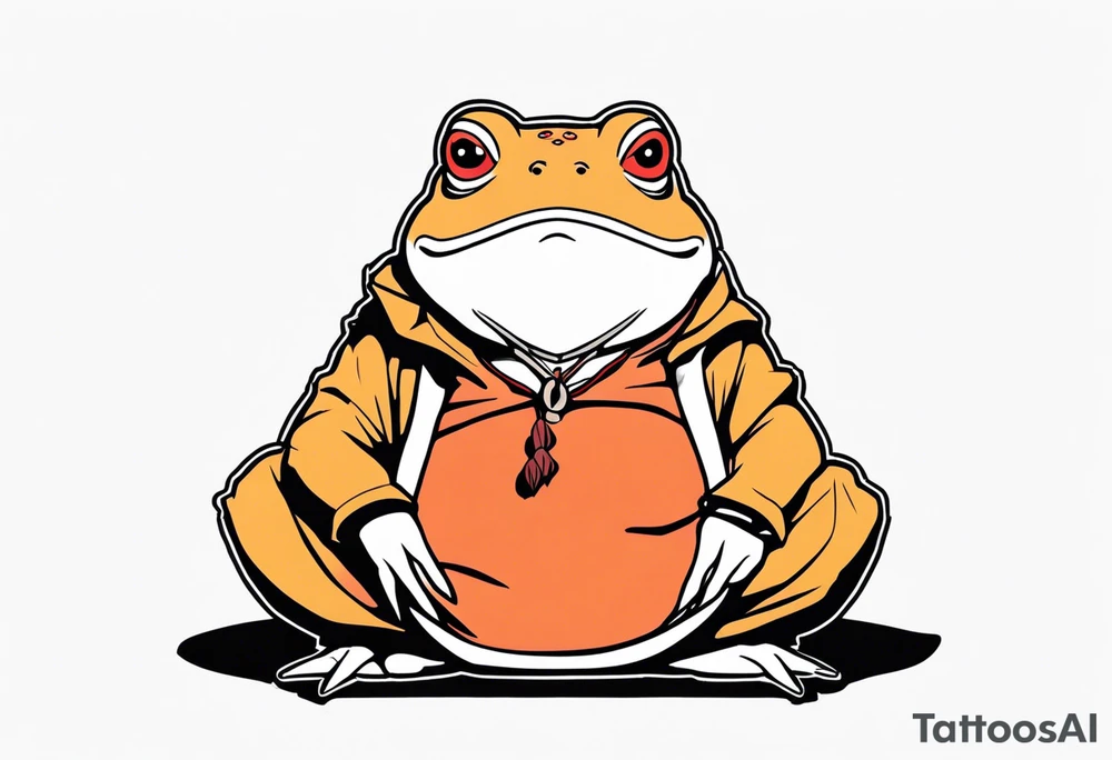 Jiraiya Naruto Gamakichi toad tattoo idea