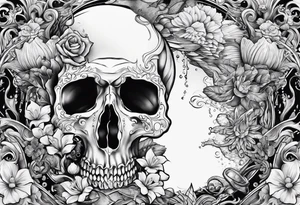 underwater treasure tattoo idea