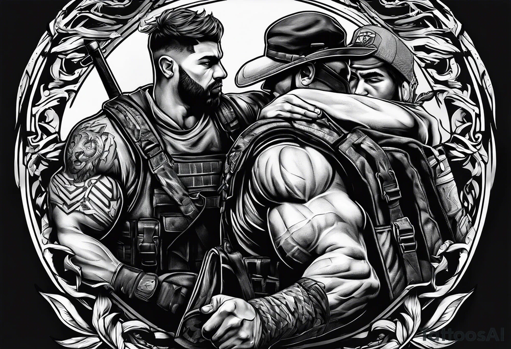 Rucking, brotherhood, shadows, fitness, GrowRuck tattoo idea