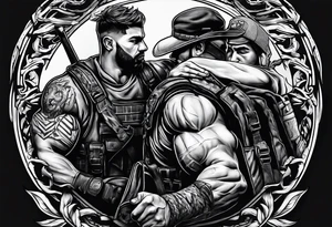 Rucking, brotherhood, shadows, fitness, GrowRuck tattoo idea