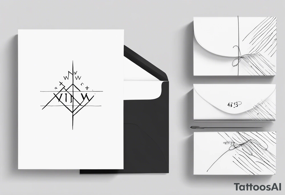 handwritten coordinates 43.4544354 and -73.6893921 using N and W tattoo idea handwritten coordinates 43.4544354 and -73.6893921 using N and W tattoo idea