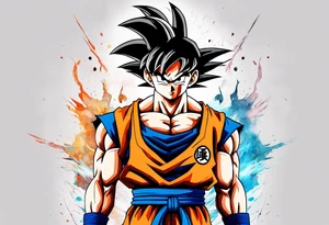 Son goku With wings tattoo idea