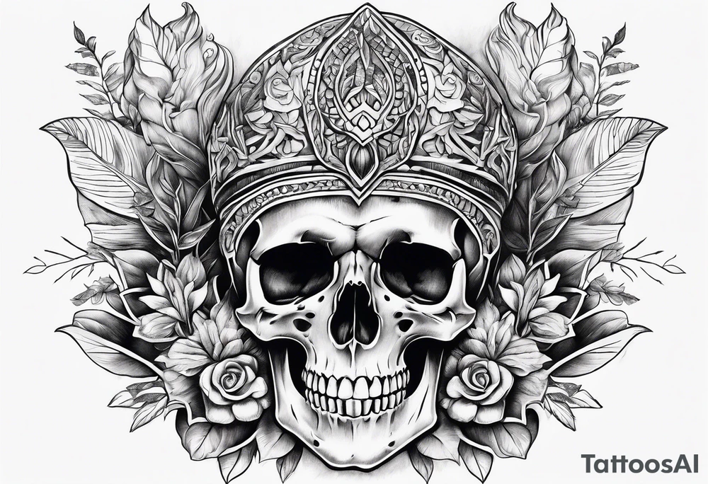 Skeleton hand tattoo idea