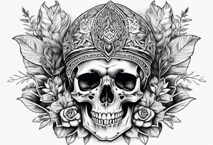 Skeleton hand tattoo idea