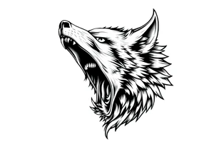 Big bad wolf lurking tattoo idea