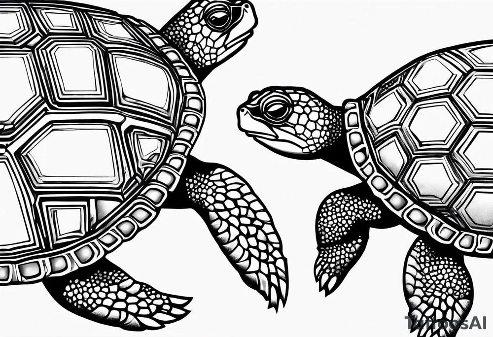 tessellated turtles tattoo idea