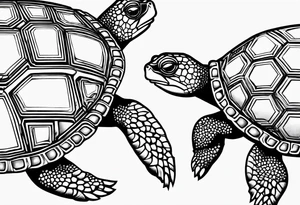 tessellated turtles tattoo idea