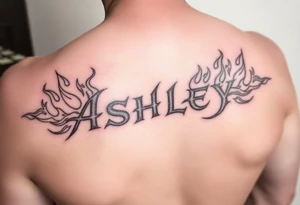 Name
Tattoo: ASHLEY in flames tattoo idea