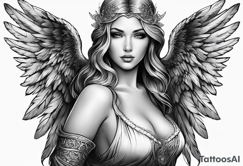 Angel tattoo tattoo idea