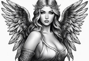 Angel tattoo tattoo idea