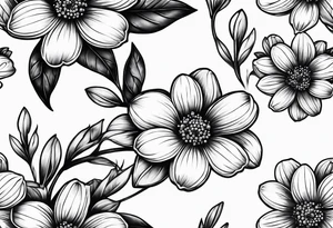 Forget me not flowers tattoo idea