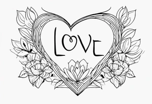 l , 8  , self love tattoo idea