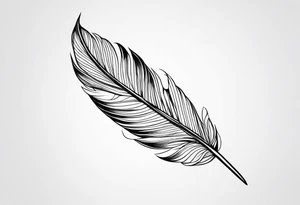 bird feathers tattoo idea