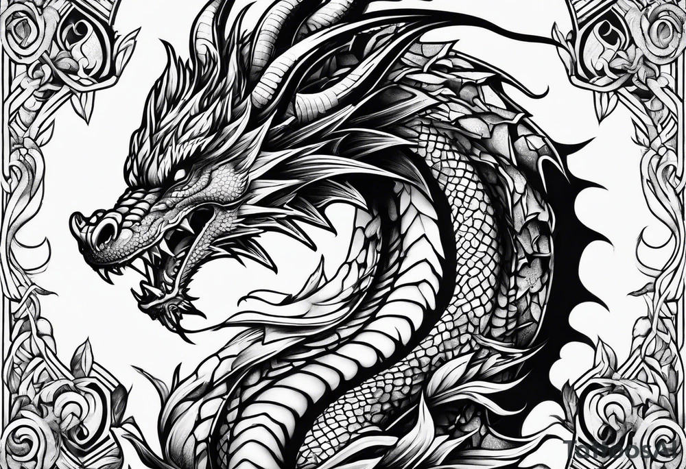 Dragon tattoo idea