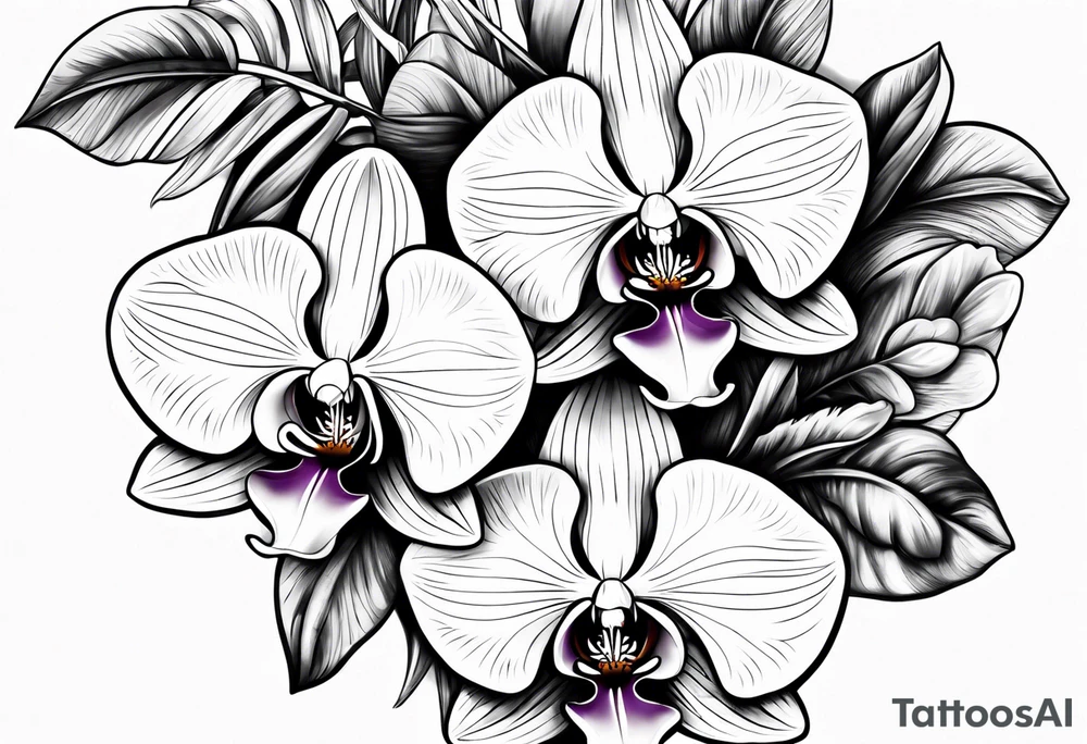 Orchids tattoo idea