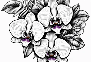 Orchids tattoo idea
