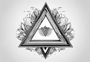 simple triangle tattoo idea