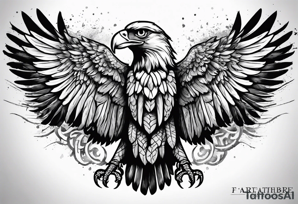 deutschlandfahne in farbe heimatliebe adler tattoo idea