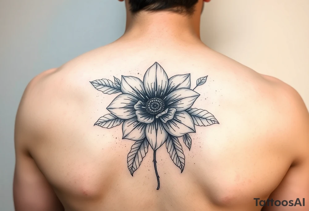 July December January birth flower tattoo idea