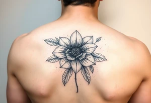 July December January birth flower tattoo idea