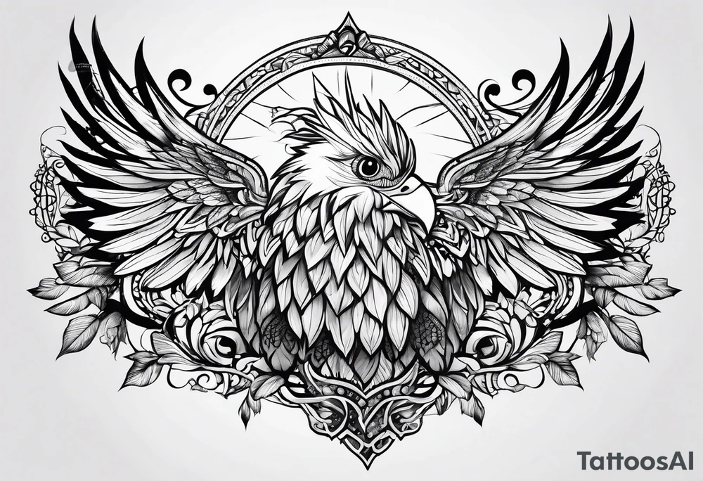 Birdoak tattoo idea