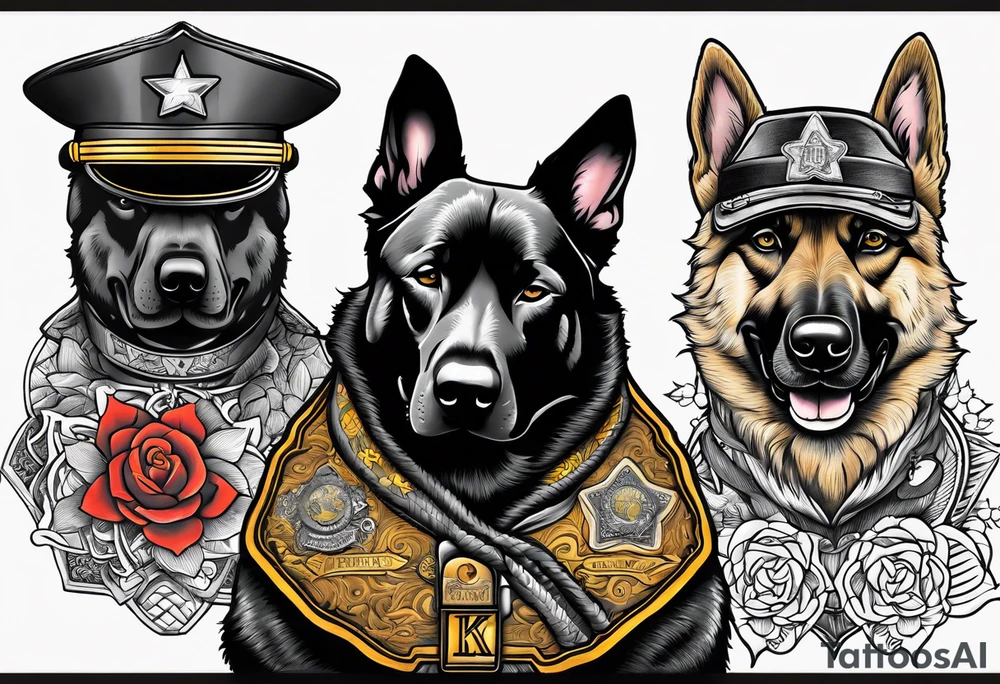 sheriff deputy, k-9, sgt. tattoo idea