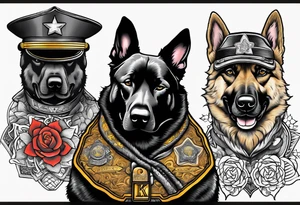 sheriff deputy, k-9, sgt. tattoo idea