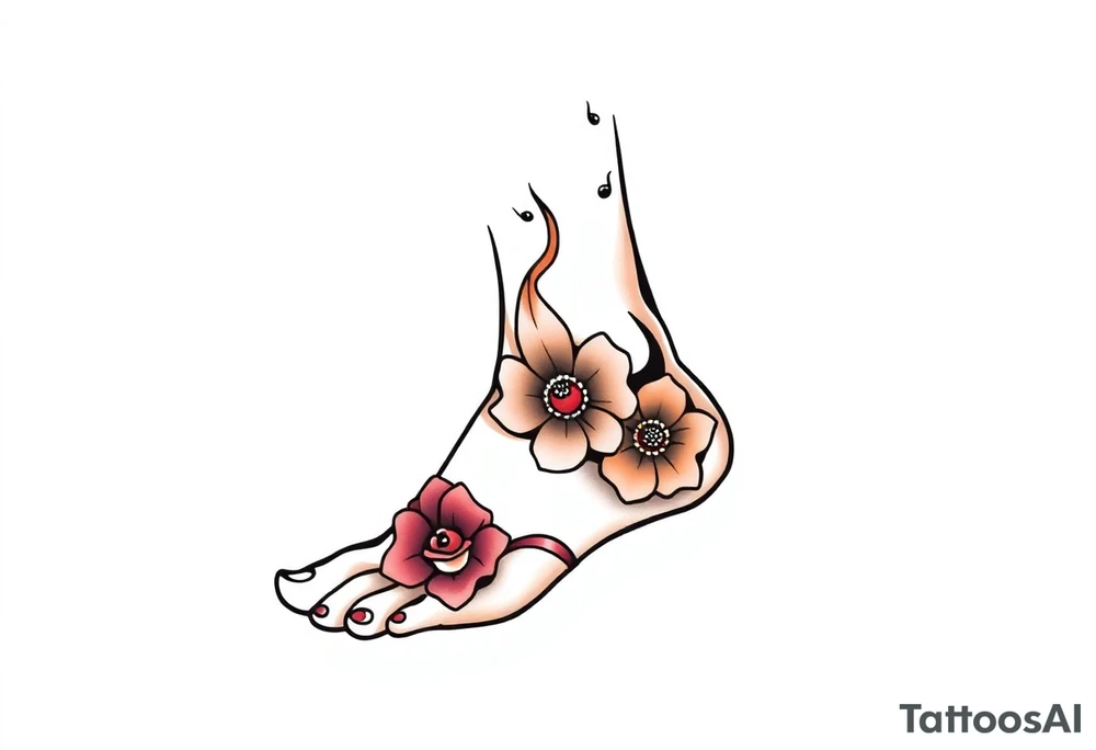 ankle tattoo on the ankle tattoo idea