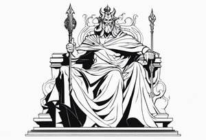 Hades estátua grega tattoo idea