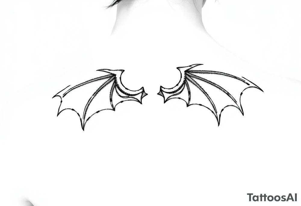 Dragon wings tattoo idea