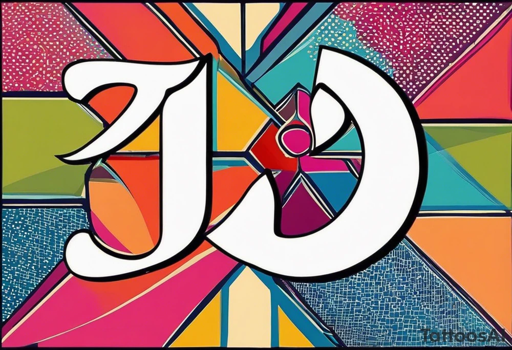 I would like a tattoo design featuring the number '13' in a colorful old school style. The tattoo should be approximately 7-8 centimeters in size. It symbolizes the date my daughter was born. Please make it bold and vibrant, with classic old school elements like shading, outlines, and maybe some subtle details that hint at a lucky or meaningful number. tattoo idea