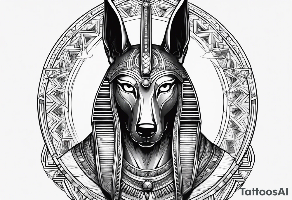egipto, anubis tattoo idea