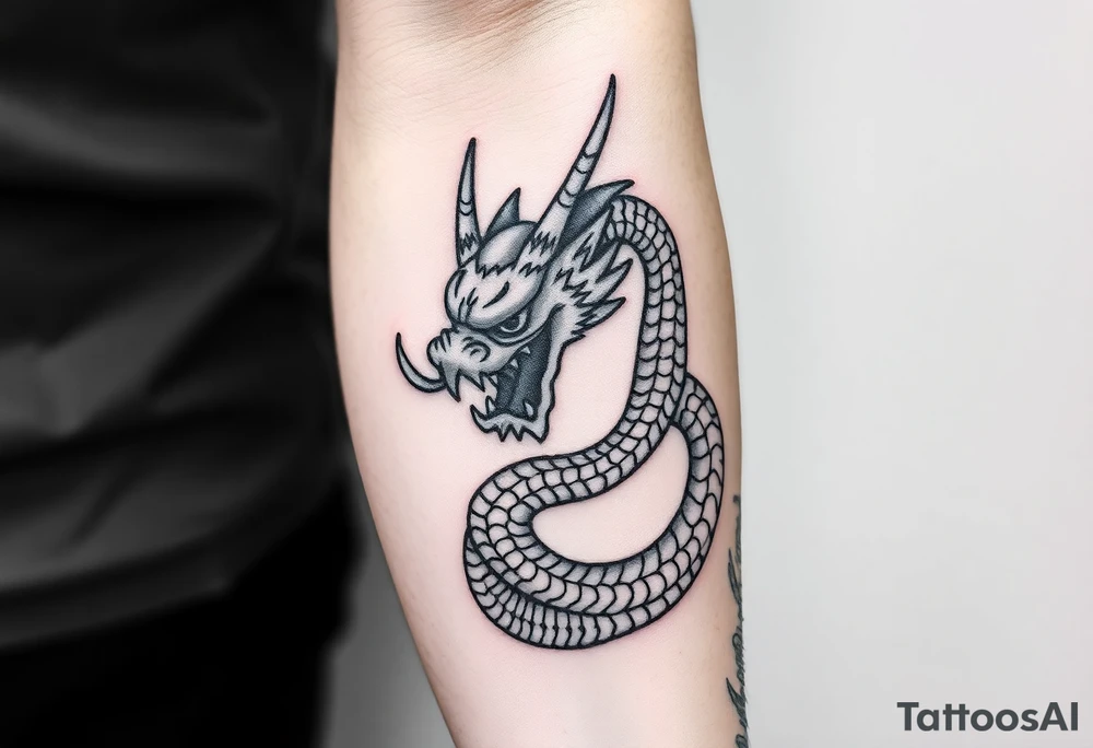 fierce Thai Naga tattoo idea
