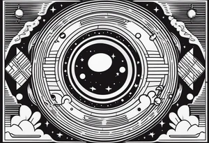 tecnologia e astronomia tattoo idea