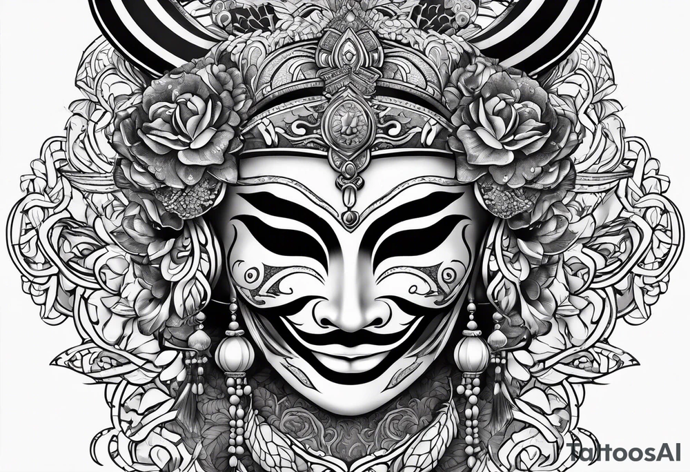 mask tattoo idea