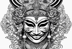 mask tattoo idea