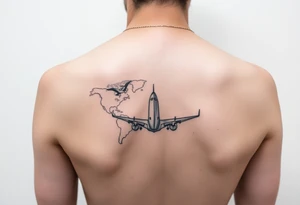 Minimalist tattoo for women who love travel and science, make feminine. For forearm. Should be small tattoo idea