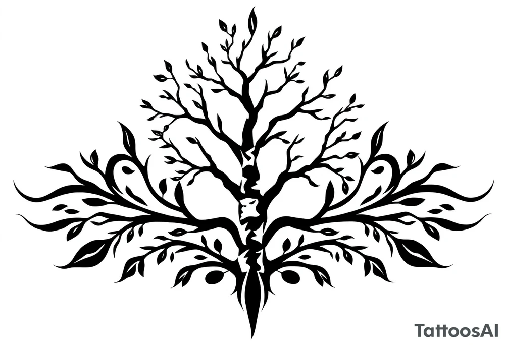 birch tree tattoo idea