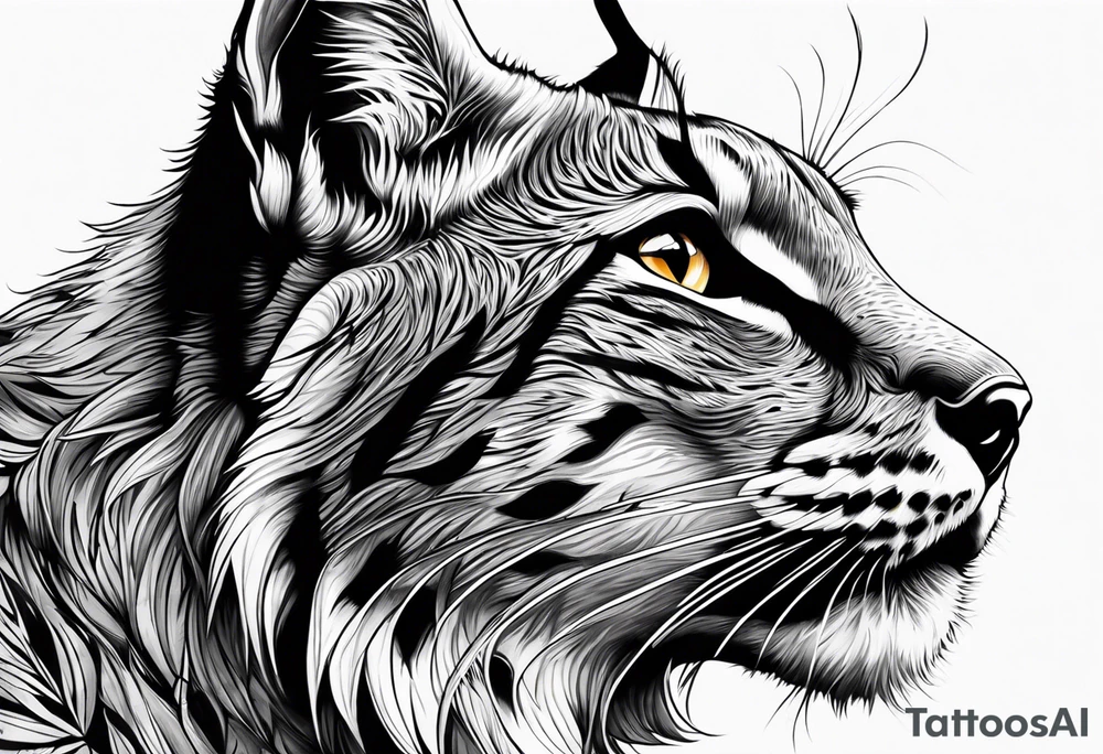 Lynx stalking tattoo idea